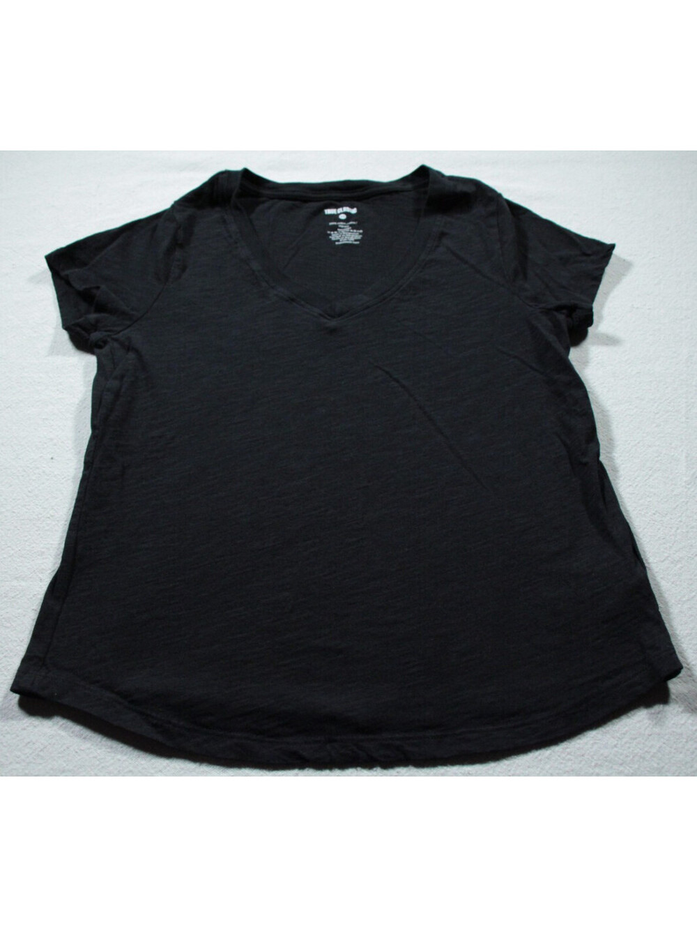 True Classic Women's Relaxed Fit V-Neck Slub Shirt XS T-Shirt